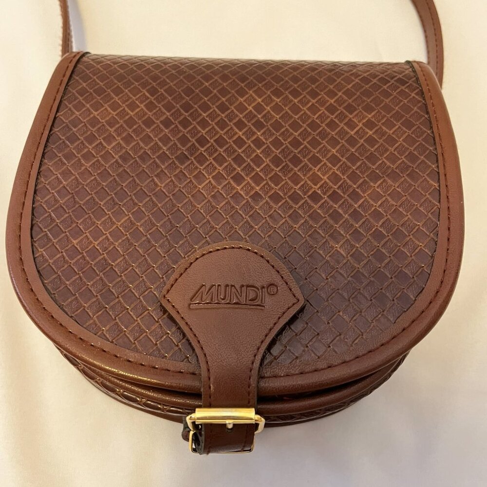 Mundi Dark Brown Saddle Bag Purse - Picture 3 of 10